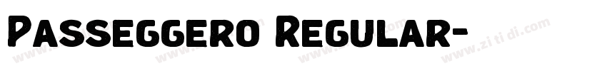 Passeggero Regular字体转换